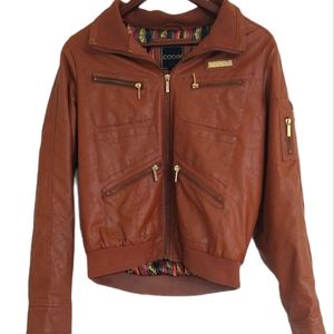 VTG Coogie Women's Faux Leather Jacket Sz Large